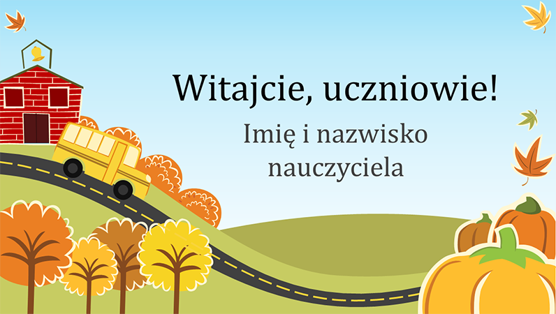Prezentacja Powrót do szkoły podstawowej (panoramiczna) Prezentacja Powrót do szkoły podstawowej (panoramiczna)
