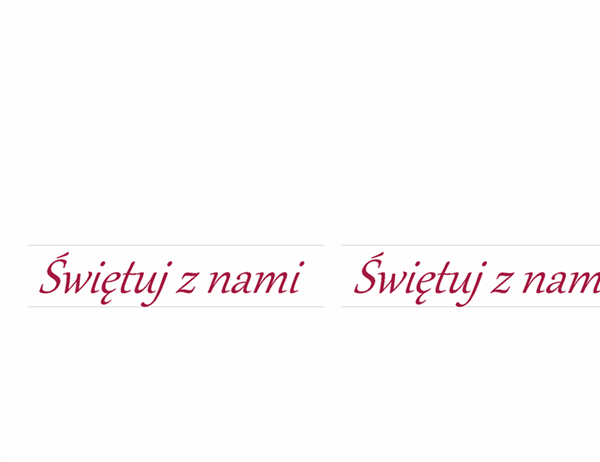 Eleganckie zaproszenie