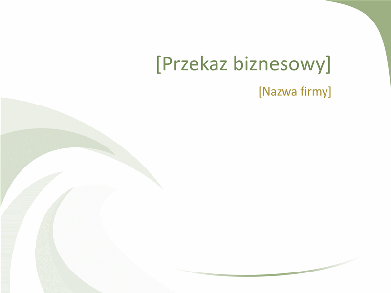 Slajdy z motywem Biznes (motyw Zielona fala) Slajdy z motywem Biznes (motyw Zielona fala)