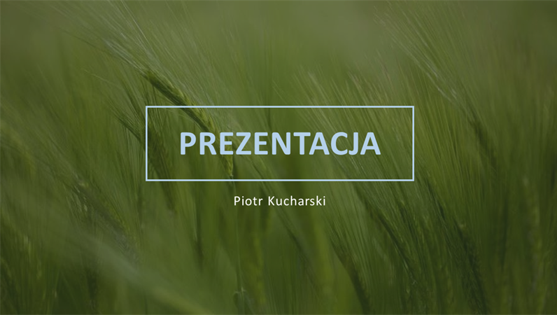 Zielona prezentacja Zielona prezentacja