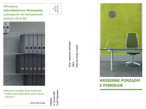 Trzyszpaltowa broszura firmowa (projekt zielono-czarny) Trzyszpaltowa broszura firmowa (projekt zielono-czarny)