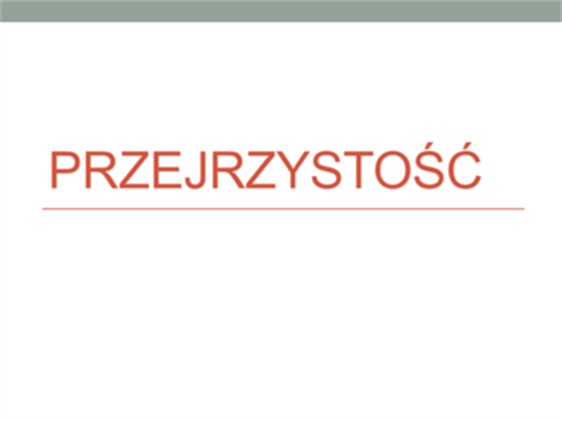 Przejrzystość Przejrzystość