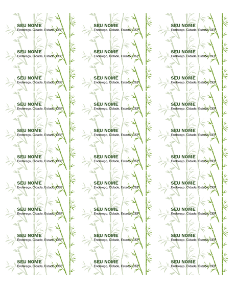 Etiquetas de endereço de remetente (Bambu, 30 por página, funciona com Avery 5160) Etiquetas de endereço de remetente (Bambu, 30 por página, funciona com Avery 5160)