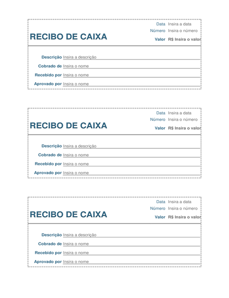 Recibo de pagamento à vista (3 por página) Recibo de pagamento à vista (3 por página)