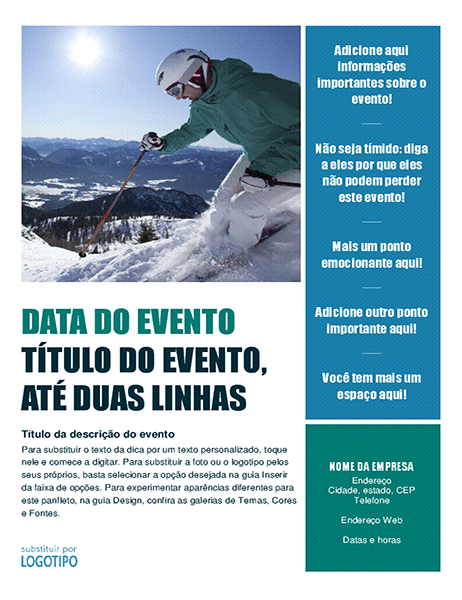Panfleto de evento sazonal (inverno) Panfleto de evento sazonal (inverno)