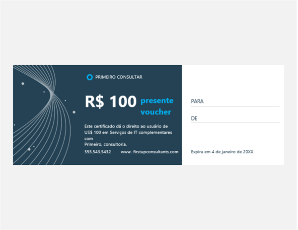 Cartão-presente para empresa de tecnologia (3 por página) Cartão-presente para empresa de tecnologia (3 por página)
