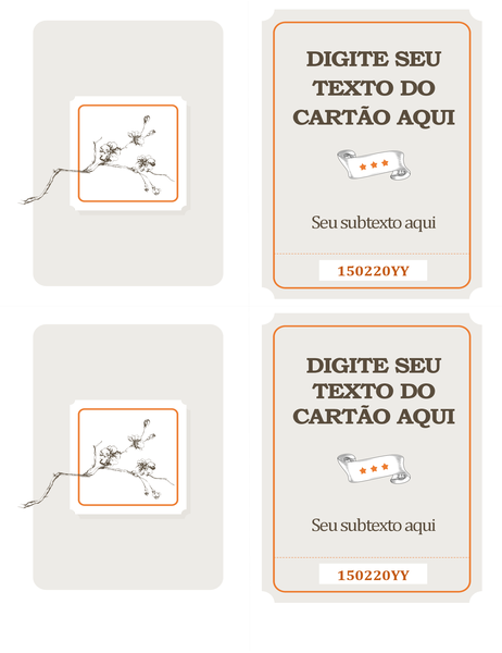Cartão diário estilo pergaminho Cartão diário estilo pergaminho