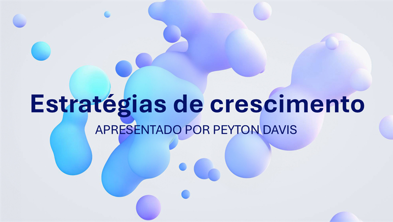 Apresentação de esferas azuis Apresentação de esferas azuis