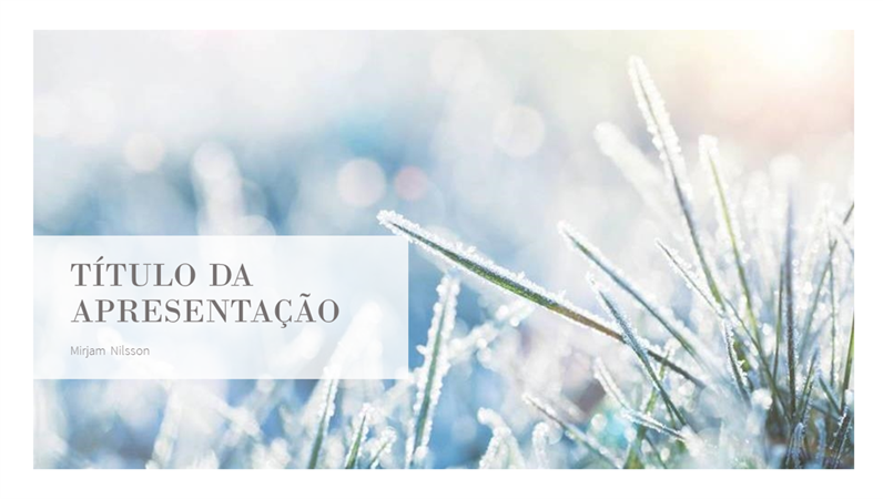Apresentação de cenário nevado Apresentação de cenário nevado