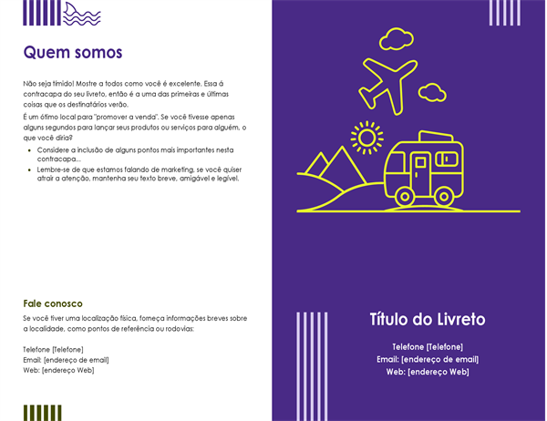 Livreto de viagem Livreto de viagem
