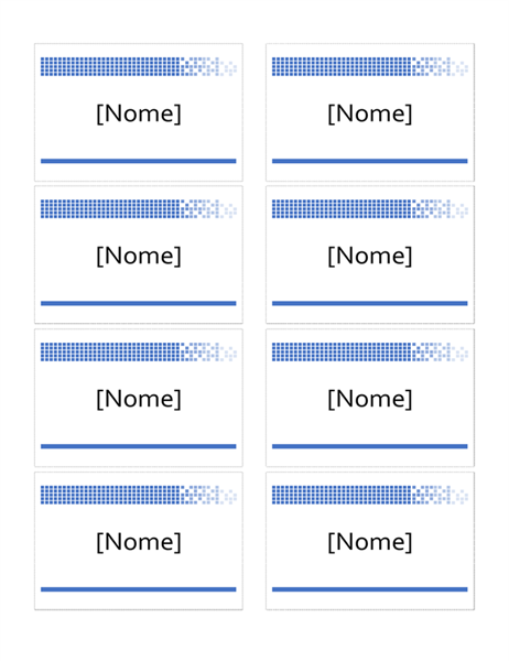 Crachás de nome voluntário Crachás de nome voluntário