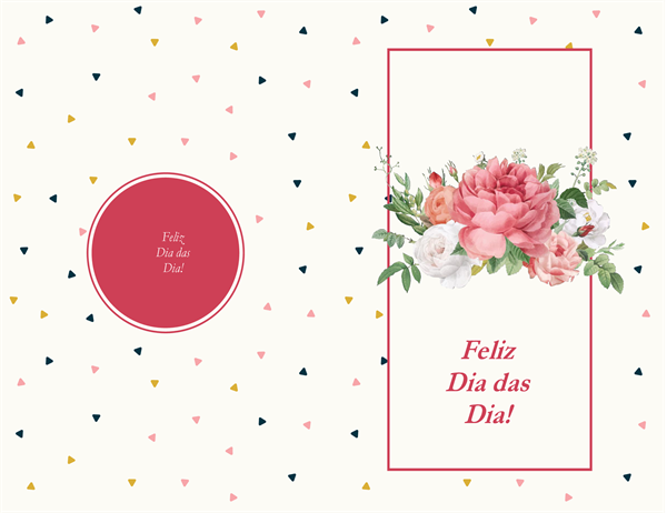 Cartão de dia das mães com rosas retrô Cartão de dia das mães com rosas retrô