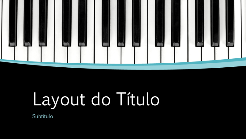 Apresentação com curvas musicais (widescreen) Apresentação com curvas musicais (widescreen)