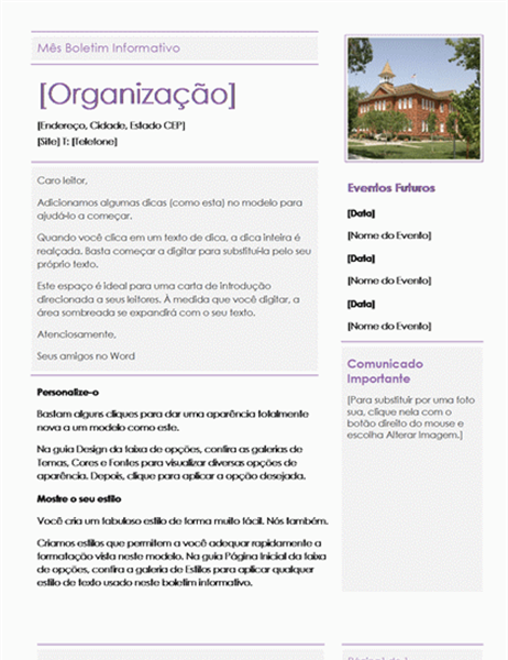 Boletim informativo Boletim informativo