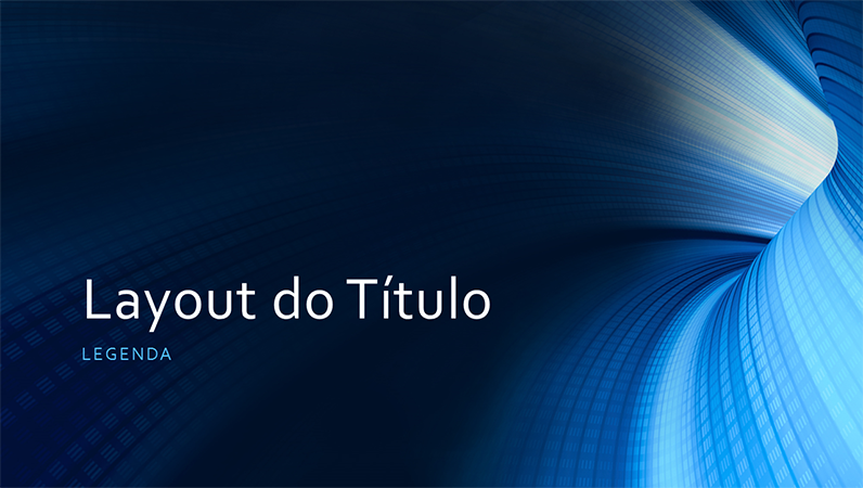 Apresentação profissional com túnel azul digital (widescreen) Apresentação profissional com túnel azul digital (widescreen)