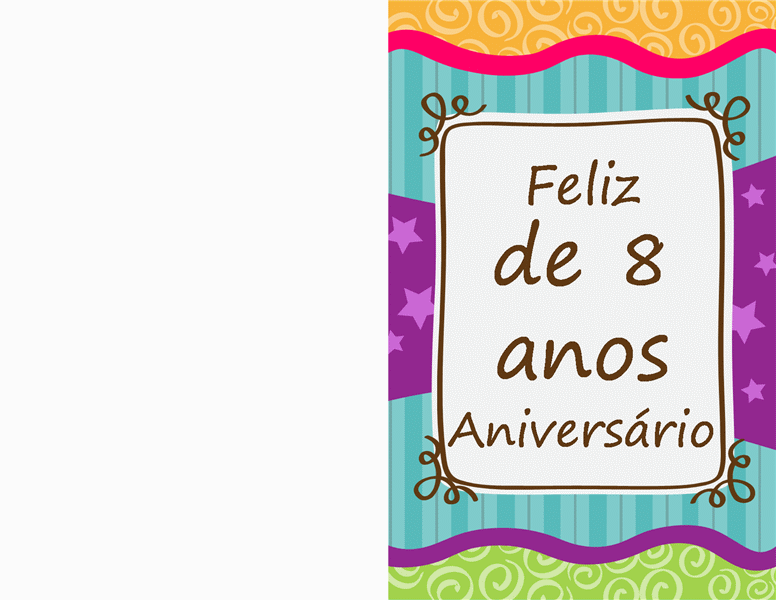 Cartão de aniversário - estrelas e listras (crianças) Cartão de aniversário - estrelas e listras (crianças)