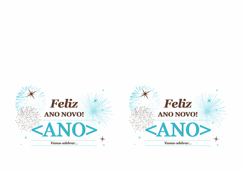 Convite para festa de Réveillon (para Avery 3268) Convite para festa de Réveillon (para Avery 3268)