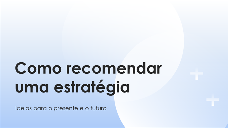Apresentação de estratégia de negócios