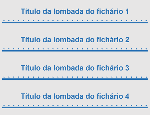 Encartes para lombada de fichário de 2 polegadas (4 por página) Encartes para lombada de fichário de 2 polegadas (4 por página)