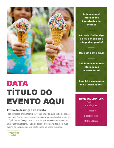 Panfleto de evento sazonal