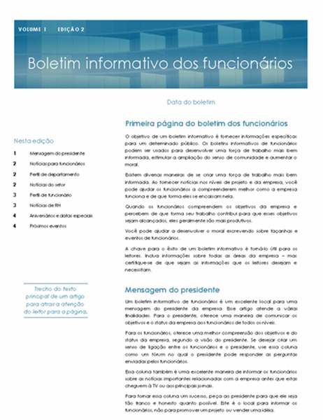 Boletim Informativo De Funcion Rios