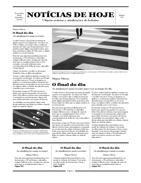 Jornal tradicional Jornal tradicional
