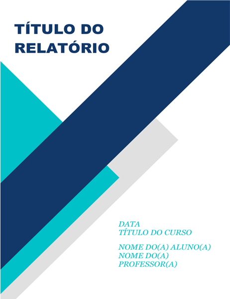 Relatório estudantil chamativo Relatório estudantil chamativo