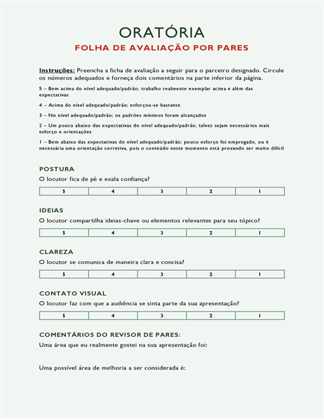 Revisor de oratória Revisor de oratória