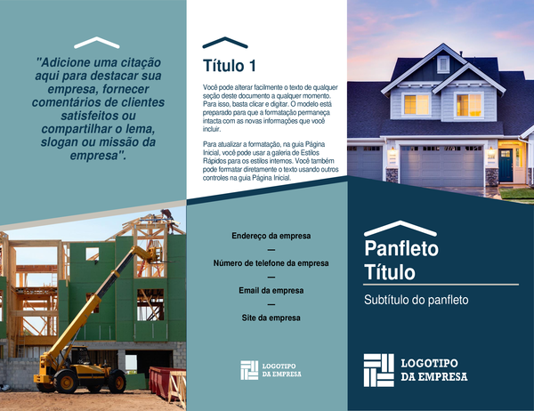 Panfletos para construtor Panfletos para construtor