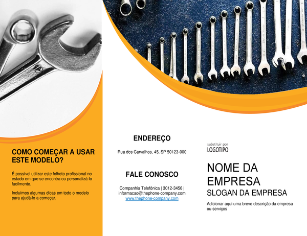 Folheto de faz-tudo Folheto de faz-tudo