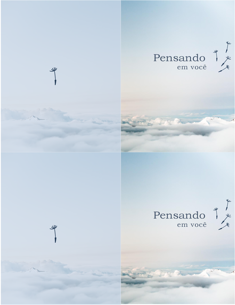 Tarjeta de pésame pensando en ti Tarjeta de pésame pensando en ti