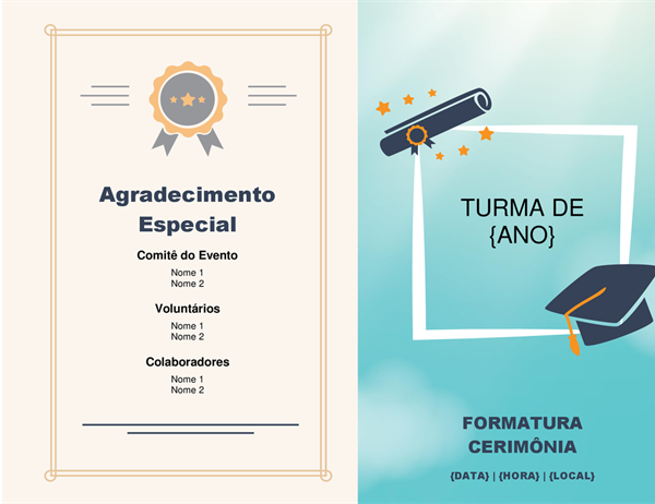 Programa de formatura Programa de formatura