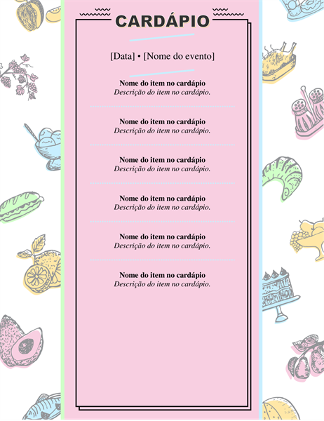 Menu Retrô Menu Retrô