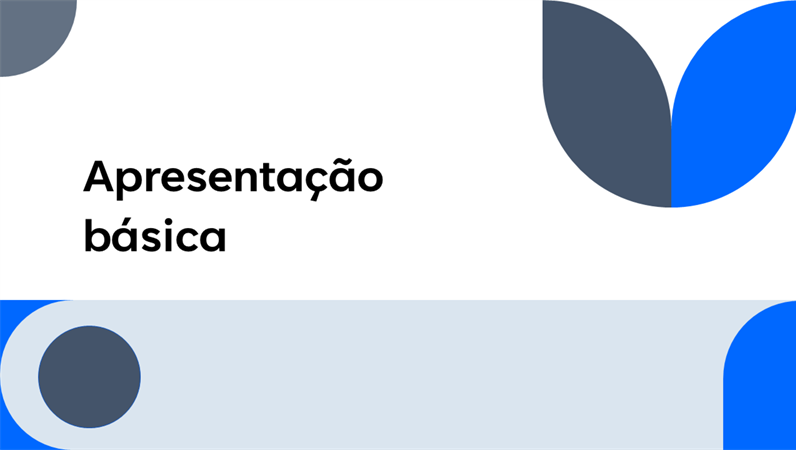 Apresentação universal Apresentação universal