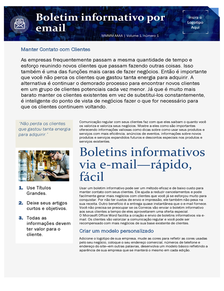 Modelo de marketing de email de pequena empresa Modelo de marketing de email de pequena empresa