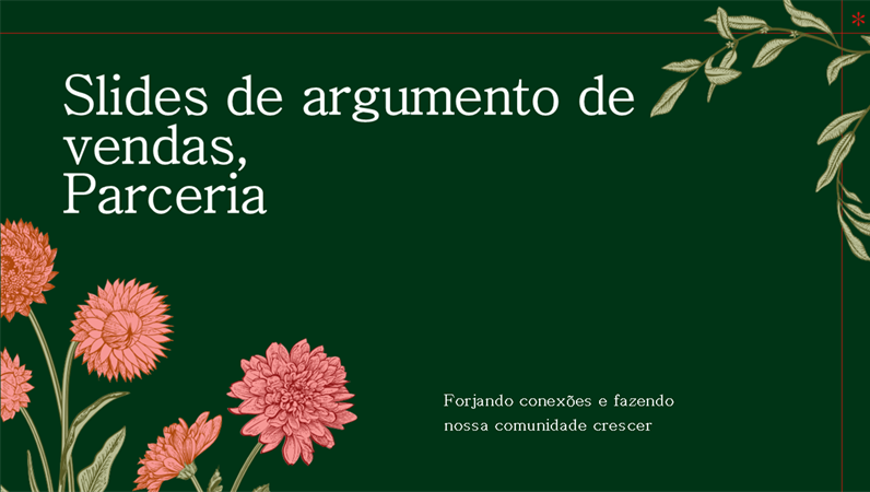 Apresentação orgânica Apresentação orgânica