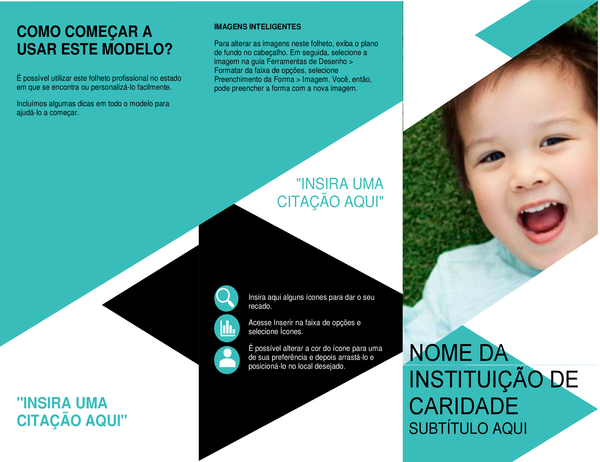 Folheto para instituições sem fins lucrativos Folheto para instituições sem fins lucrativos