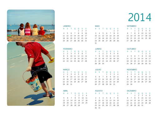 Calendário de Fotos da Família (qualquer ano) Calendário de Fotos da Família (qualquer ano)