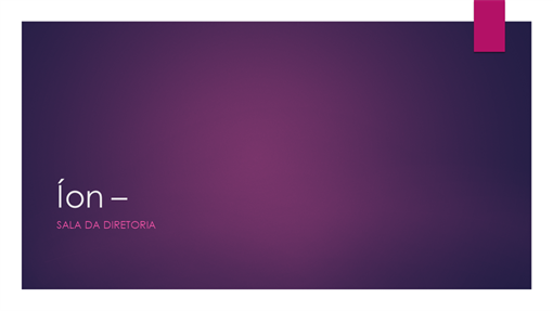 Íon – Sala da Diretoria Íon – Sala da Diretoria
