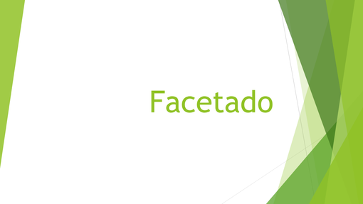 Facetado Facetado