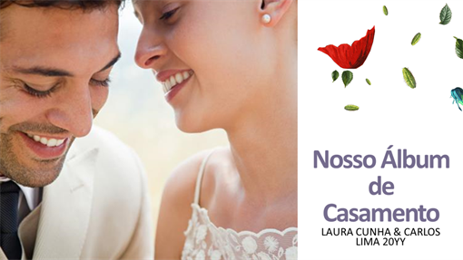 Álbum de casamento floral Álbum de casamento floral