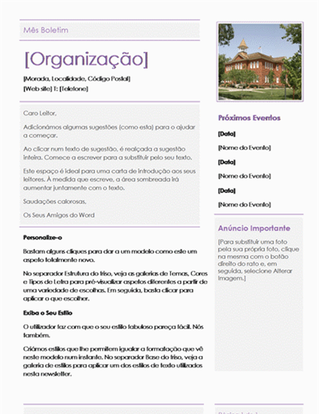 Newsletter de Escola Primária Newsletter de Escola Primária