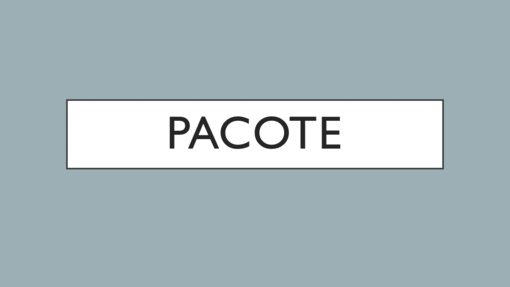 Pacote Pacote