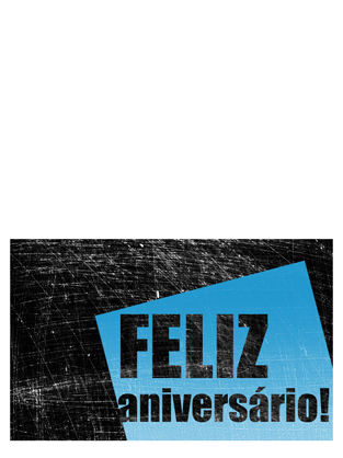 Cartão de aniversário, fundo rasurado (preto, azul, meia dobra) Cartão de aniversário, fundo rasurado (preto, azul, meia dobra)