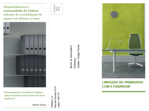 Brochura empresarial de dobragem tripla (estrutura preta e verde) Brochura empresarial de dobragem tripla (estrutura preta e verde)