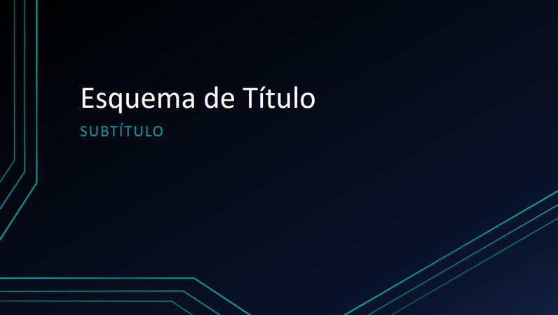 Apresentação com linhas de circuito triplo (ecrã panorâmico)