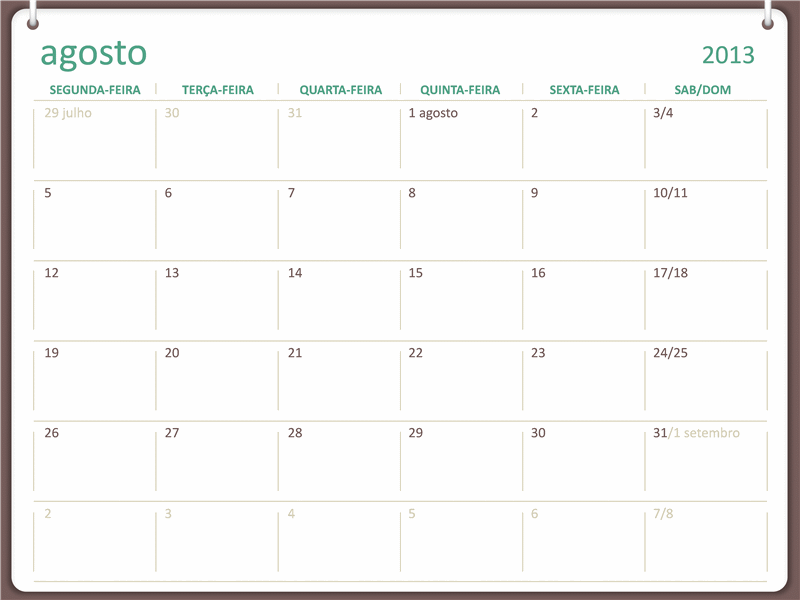Calendário académico (agosto) 2013-2014 Calendário académico (agosto) 2013-2014