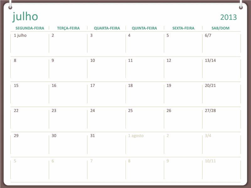 Calendário académico (julho) 2013-2014 Calendário académico (julho) 2013-2014