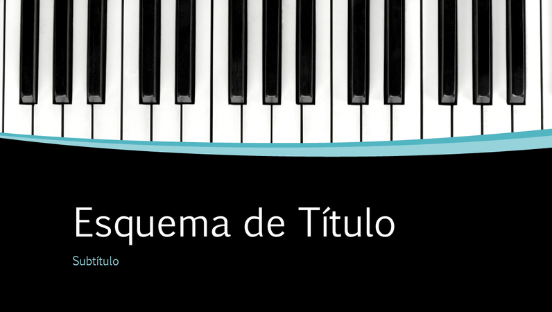 Apresentação curvilínea musical (ecrã panorâmico)
