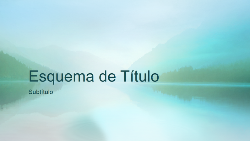 Apresentação de natureza com serenidade (ecrã panorâmico)